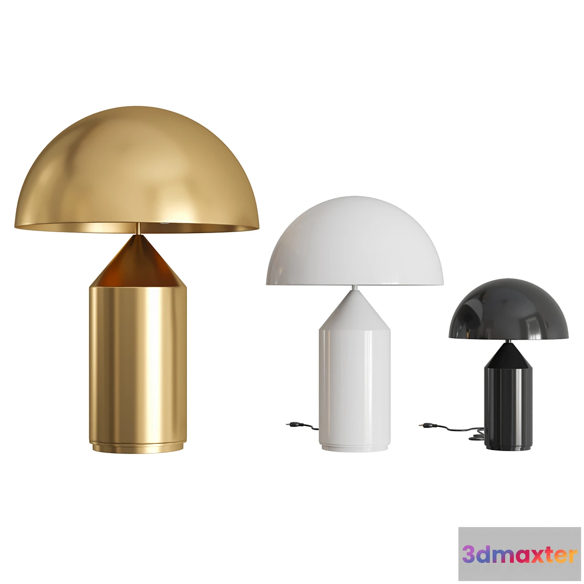 848663 - Atollo metal table lamp - No.3