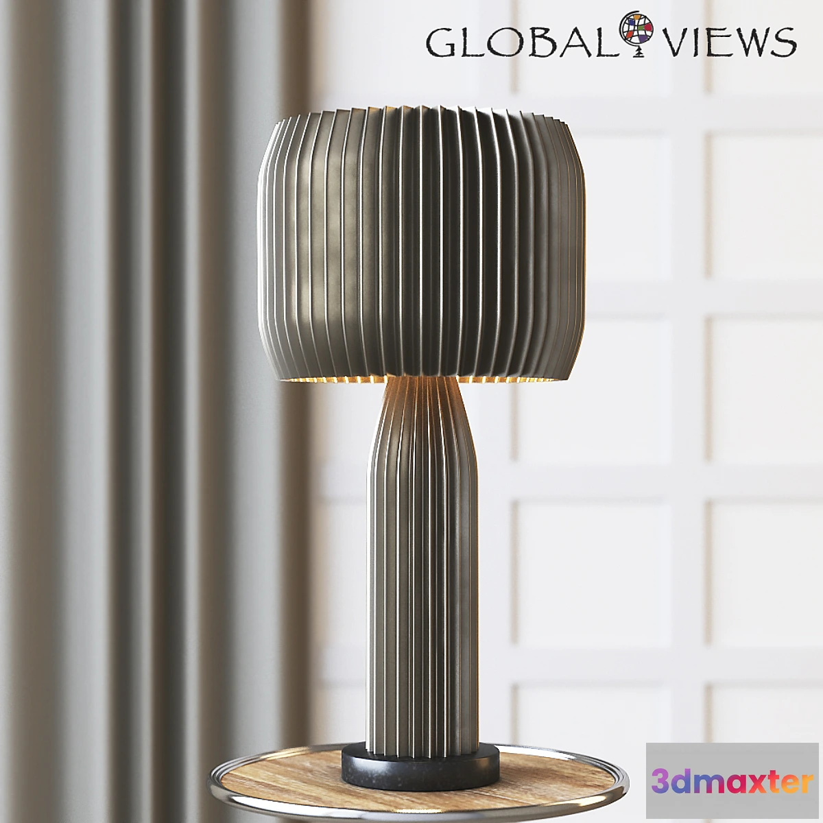 892072 - Global Views Crimp Table Lamp - No.2