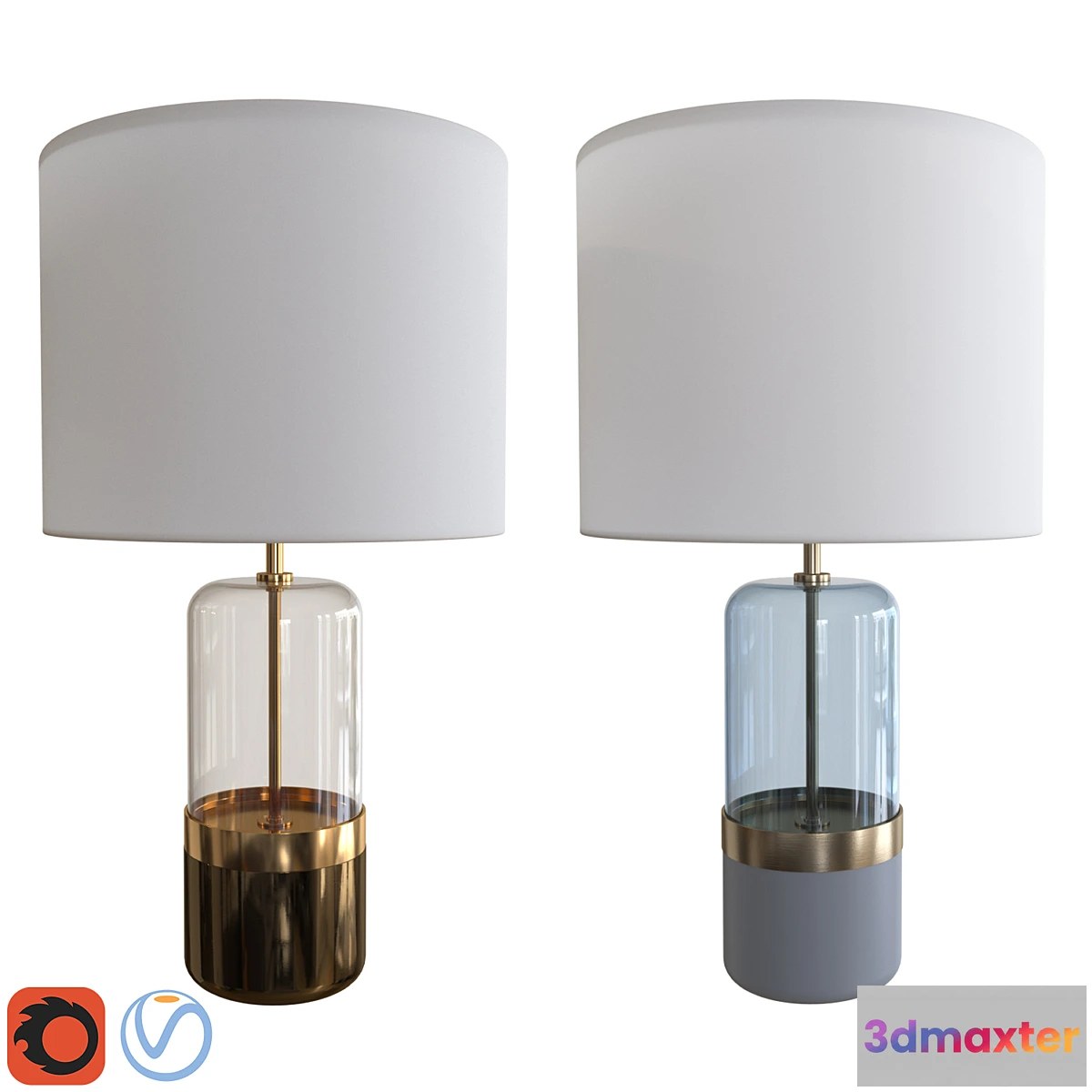 892248 - West Elm Mixed Material Table Lamp Large - No.3