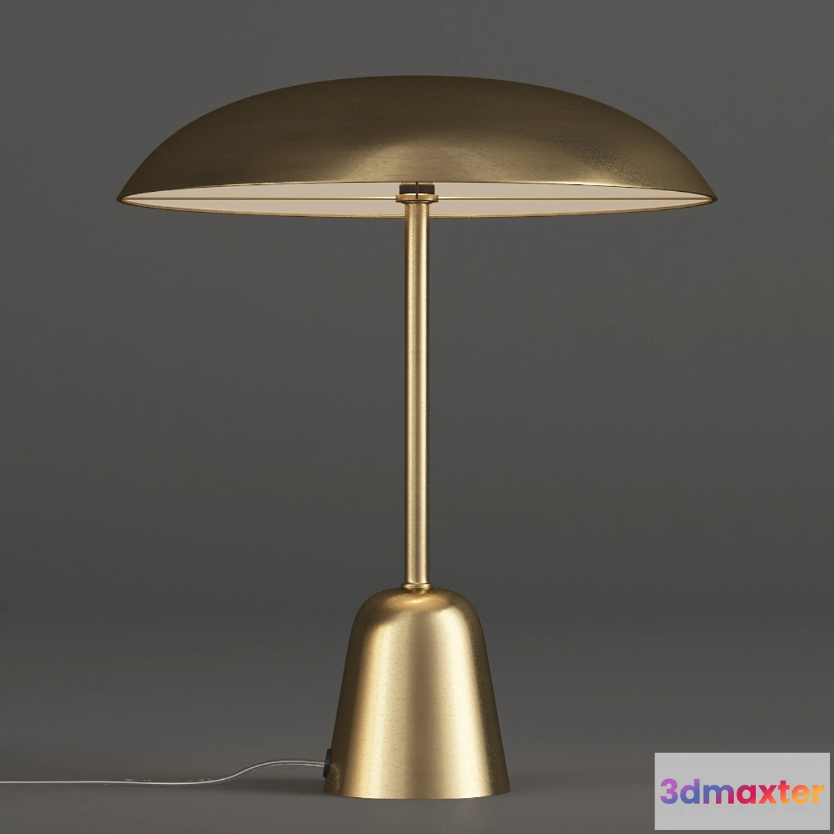 892282 - John Lewis LED Table Lamp Satin Brass - No.3
