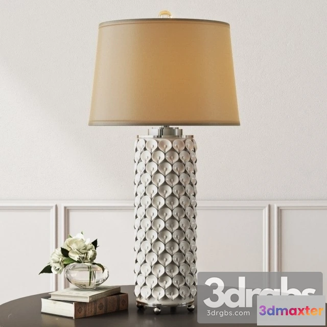 993744 - Calla Lilies White Table Lamp