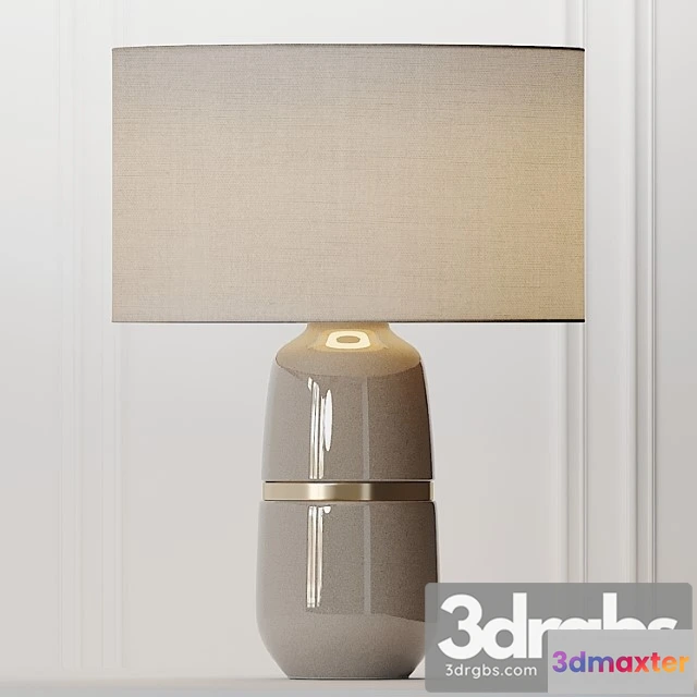 993828 - Cox Cox Banded Ceramic Table Lamp