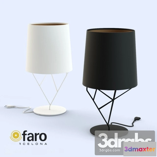 993986 - Faro Tree Black White Table Lamp