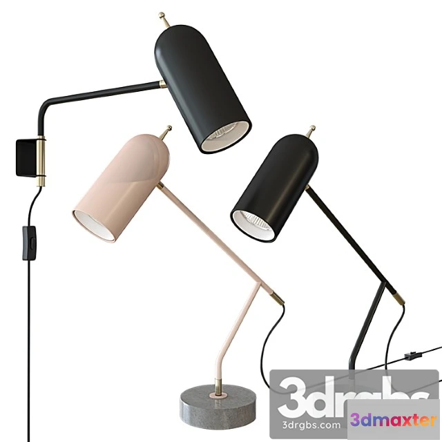 994244 - John lewis no.045 led wall light black