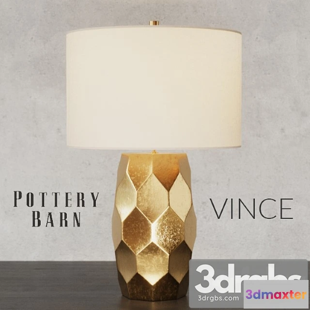 994748 - Pottery Barn Vince Faceted Table Lamp