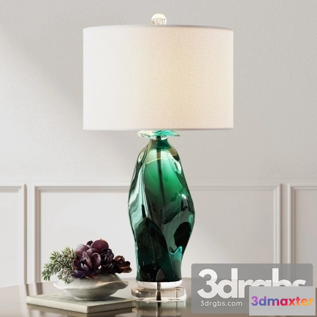 995050 - Uttermost Green Glass Table Lamp