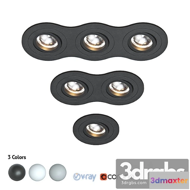 1052172 - Lighting Spot light Set of built-in luminaires intero ls