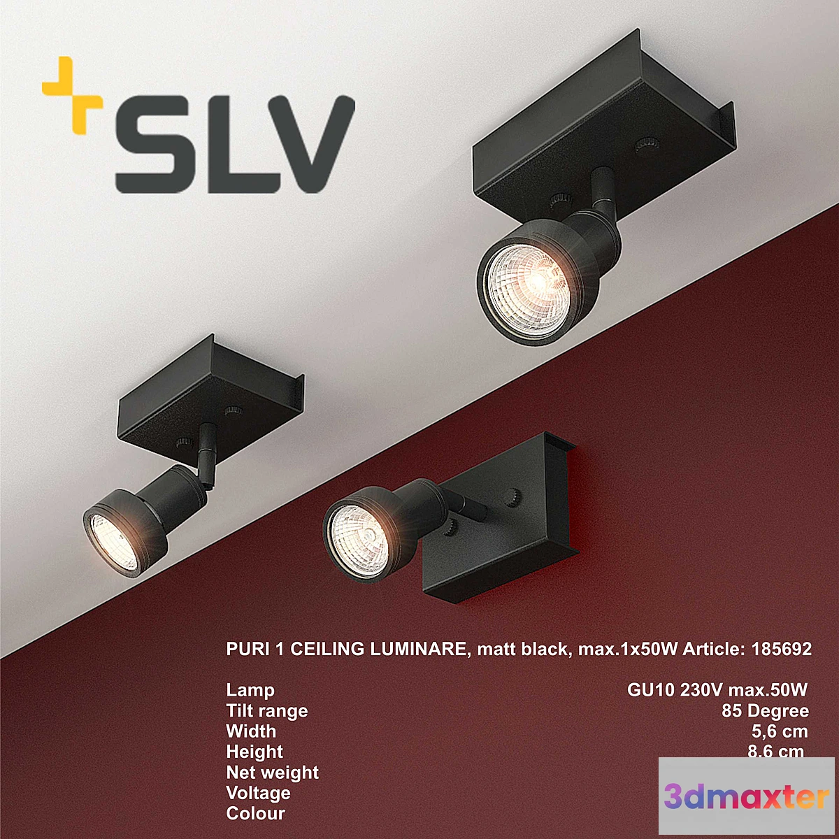1284268 - PURI 1 CEILING LUMINAIRE 3D Max