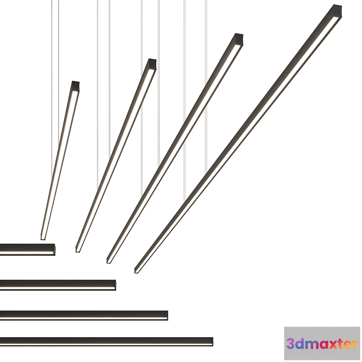 1294177 - Ferrolight Sunsister Pendant Lamps 3D Max