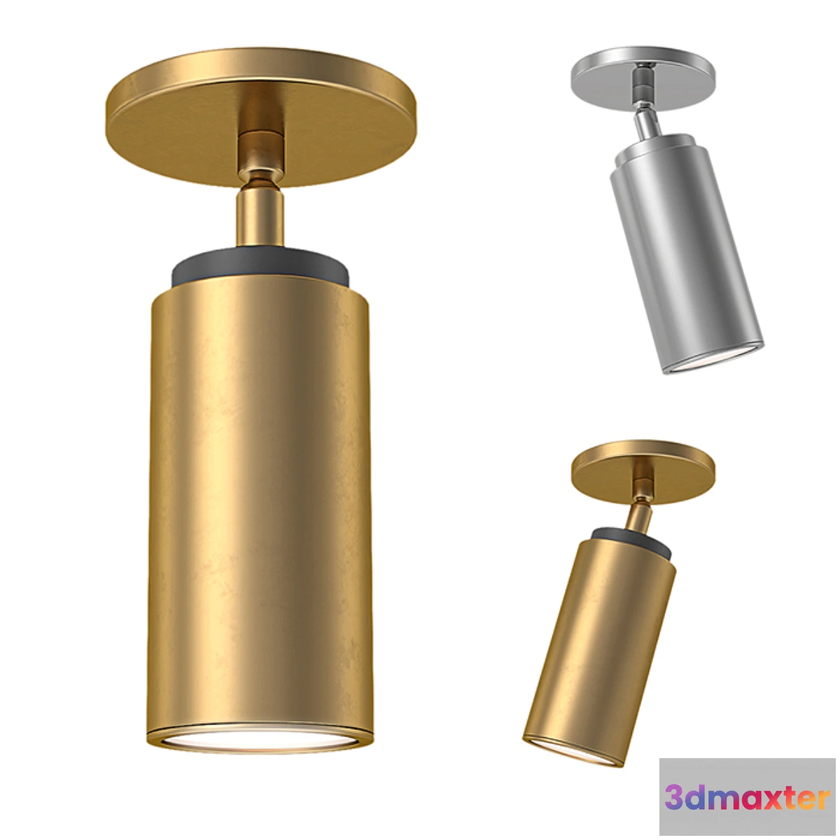 1320273 - RH - Champeaux Adjustable Flushmount 3D Max