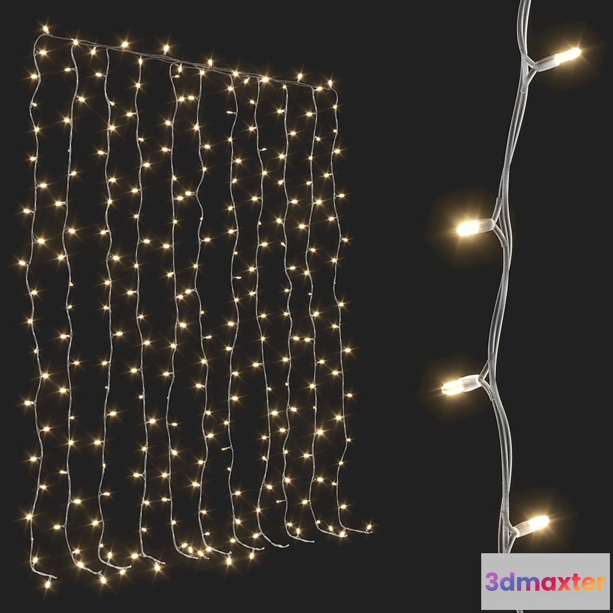 1344062 - Garland on the window 3D Max