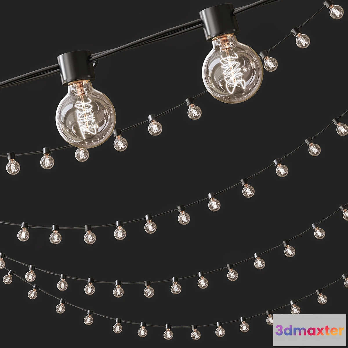 1344094 - Street garland 3D Max