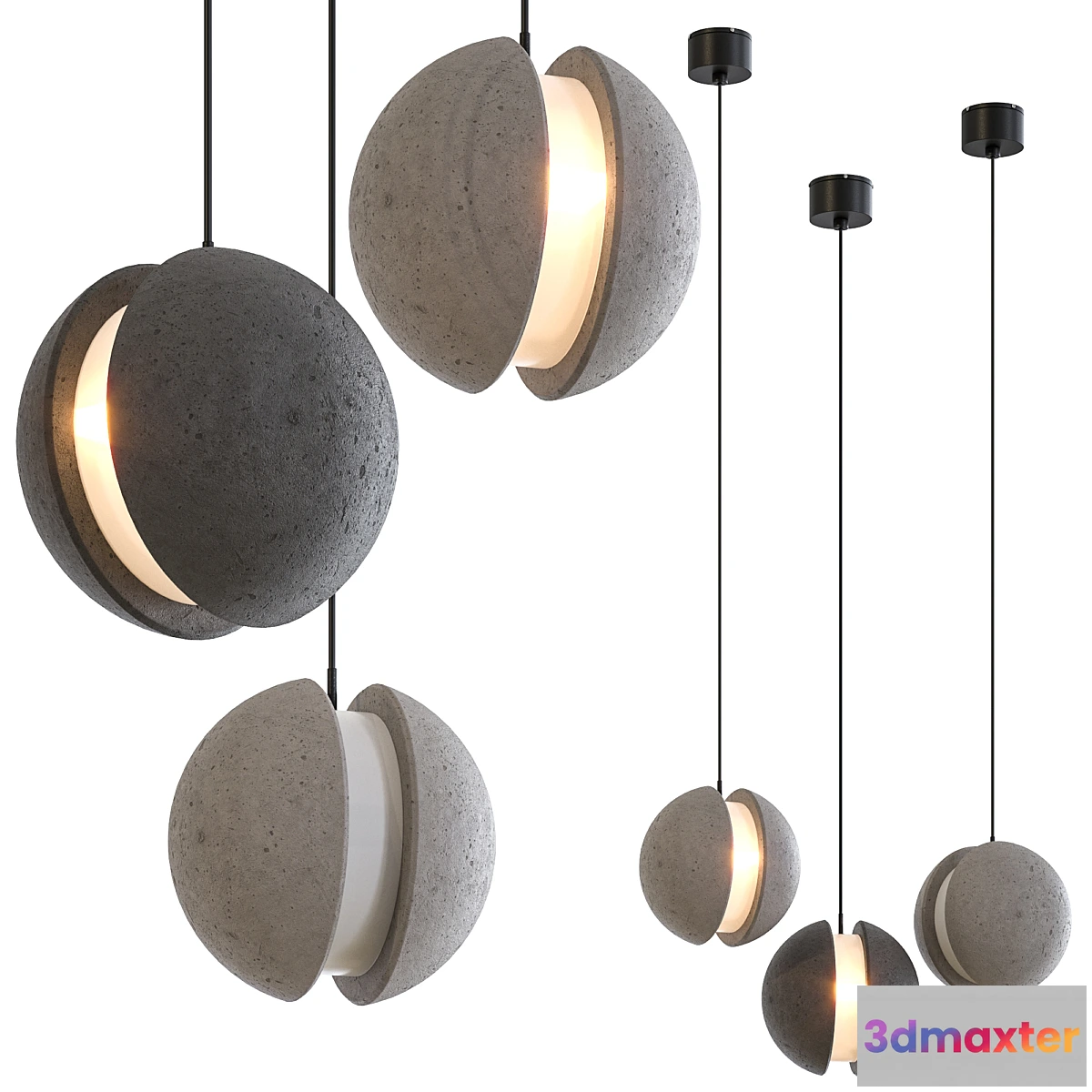 1396076 - Bentu Design Moon Pendant Lamp Complication 1 3D Max
