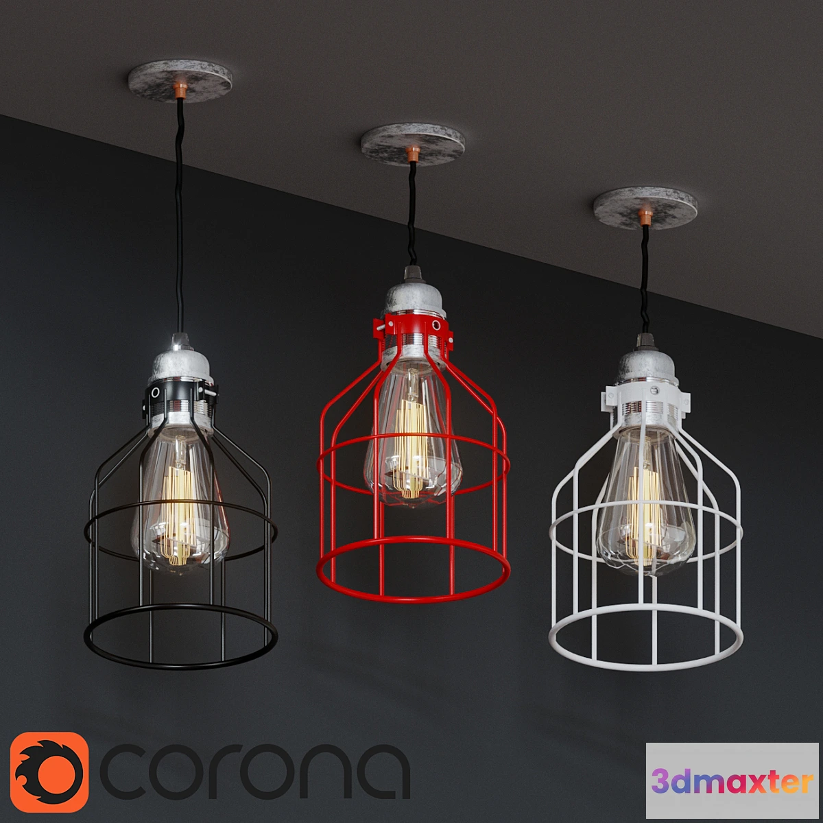 1402264 - Wireframe lamp 3D Max