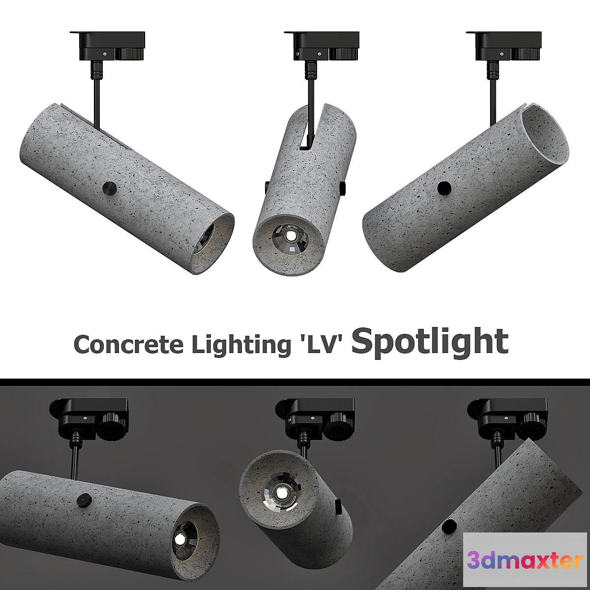 1402346 - Concrete Lighting ‘LV’ Spotlight 3D Max