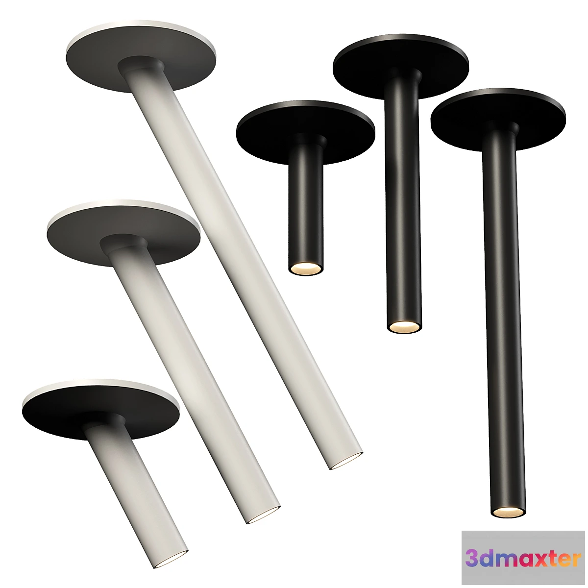 1448512 - Modern LED tube spotlight 3D Max