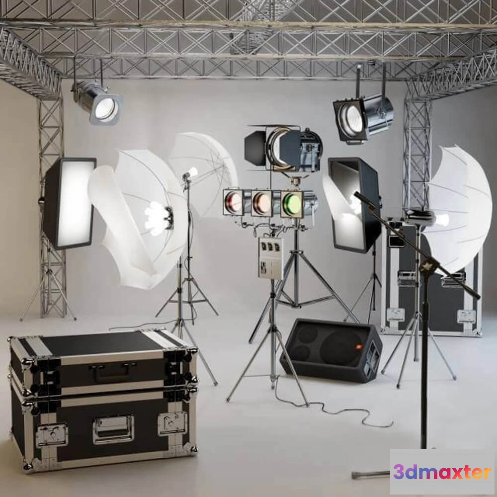 1660536 - lighting - Prof. lighting for photo studios + muses. accessories 3D Max