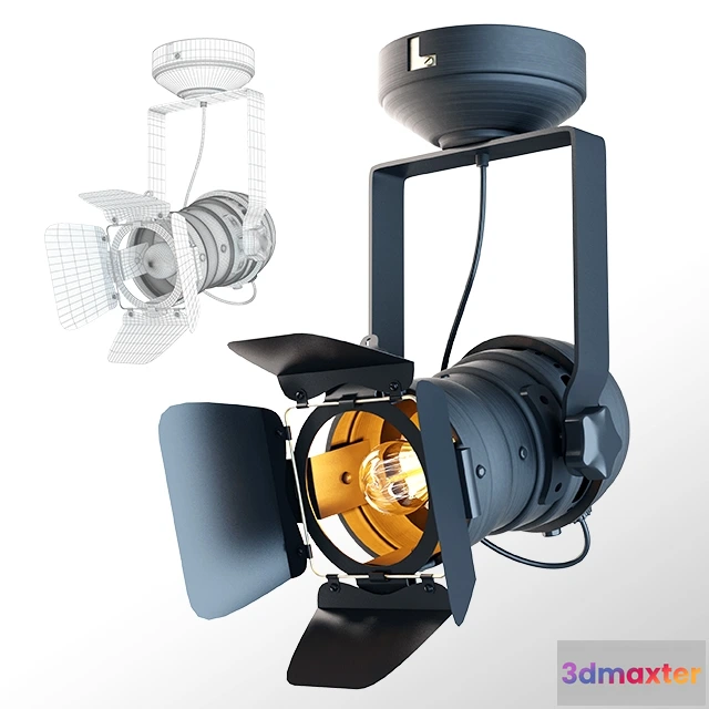 1660590 - lighting - Artistic style Iron led track lighting 3D Max