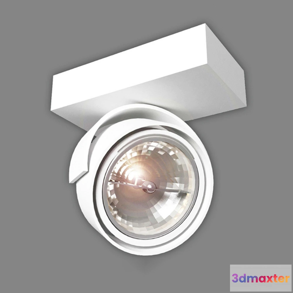 1660634 - lighting - LED Downlight DL18407 11WW-White 3D Max