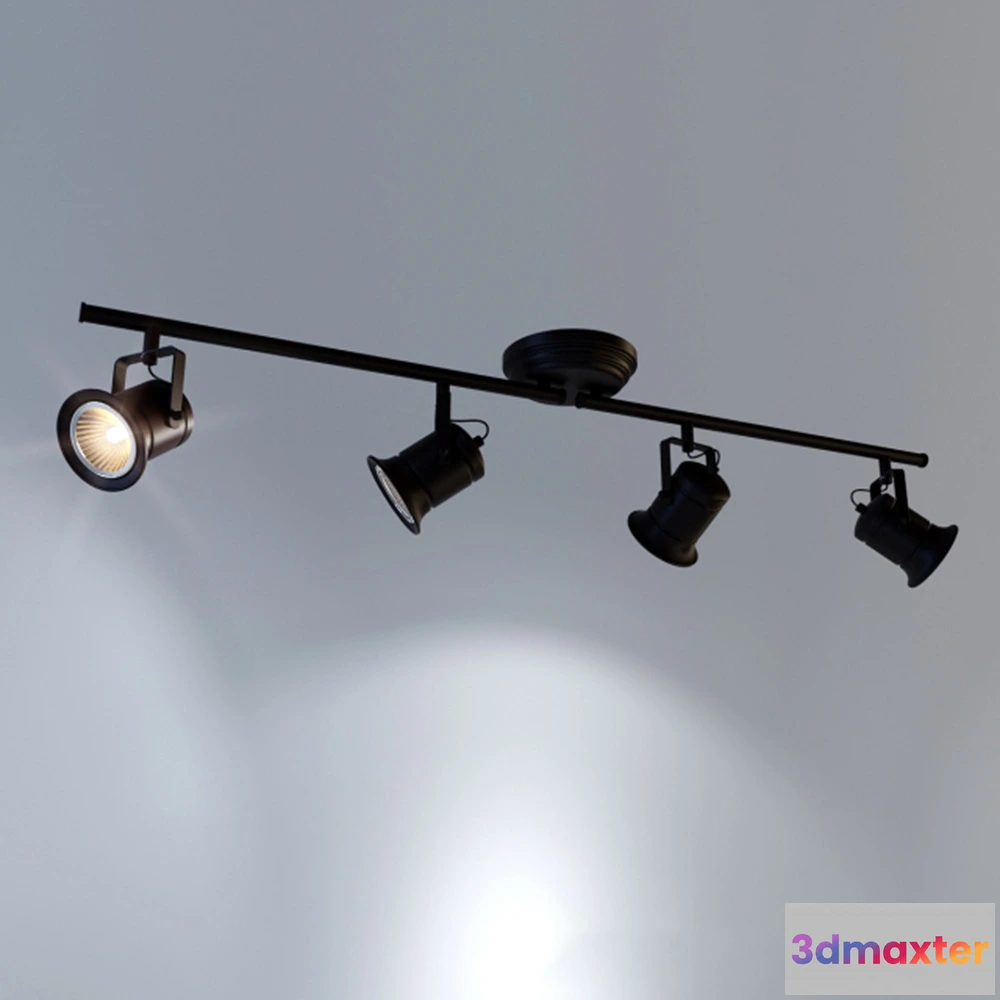 1660646 - lighting - Technical light with controllable color 3D Max