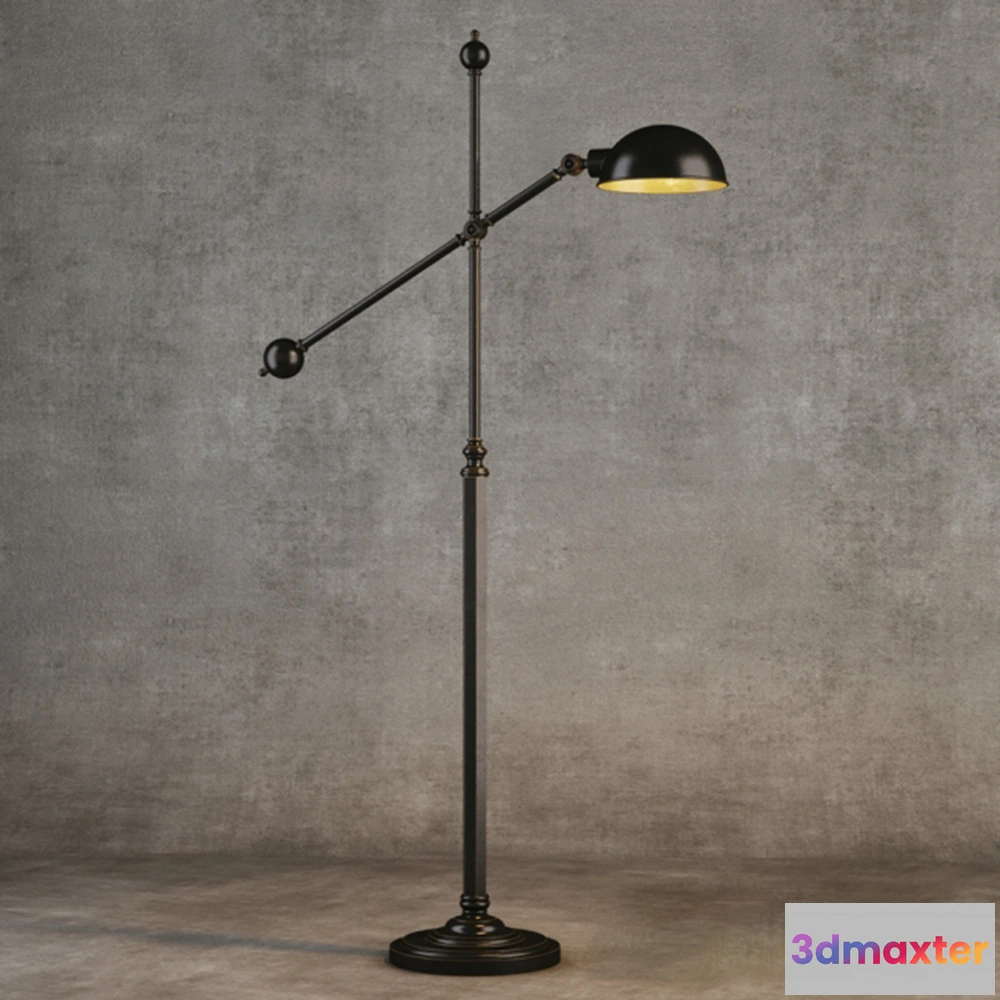 1660658 - lighting - TECHNICAL LAMP FL016-1-ABG 3D Max