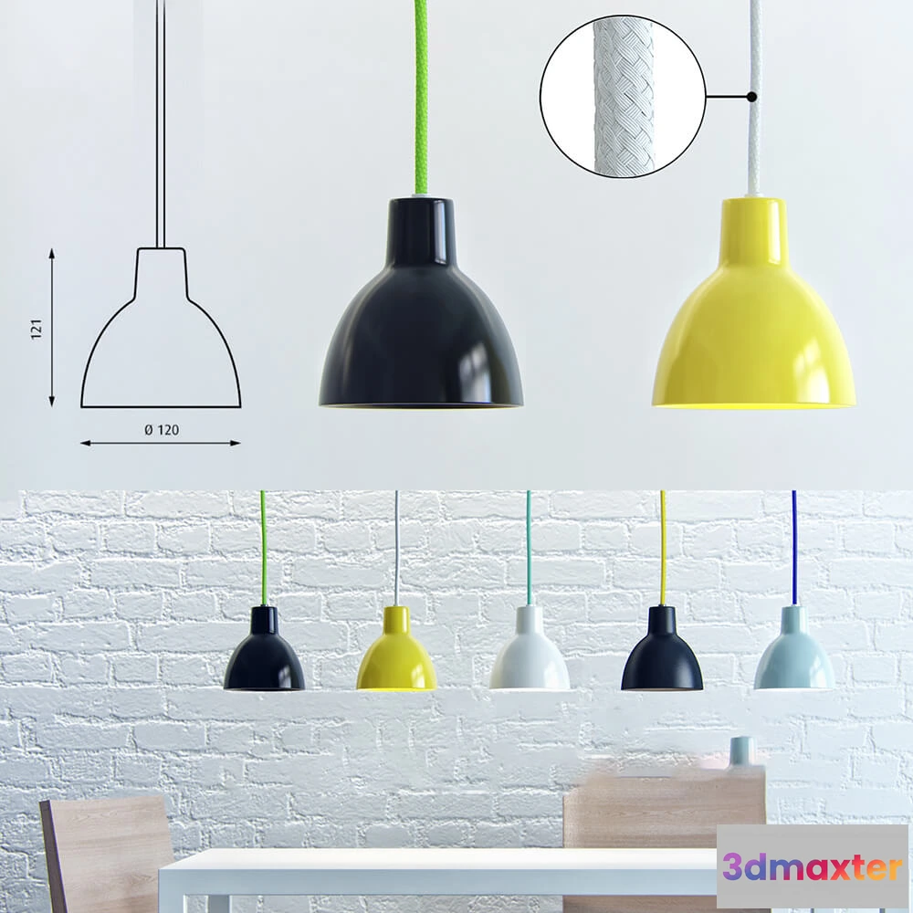 1660668 - lighting - Toldbod 120 Pendant by Louis Poulsen 3D Max