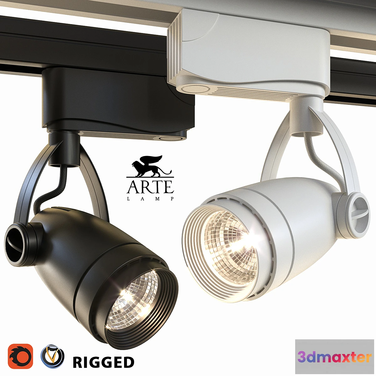 660847 - Arte Lamp Track Lights A5910PL-1 Black and White - No.2