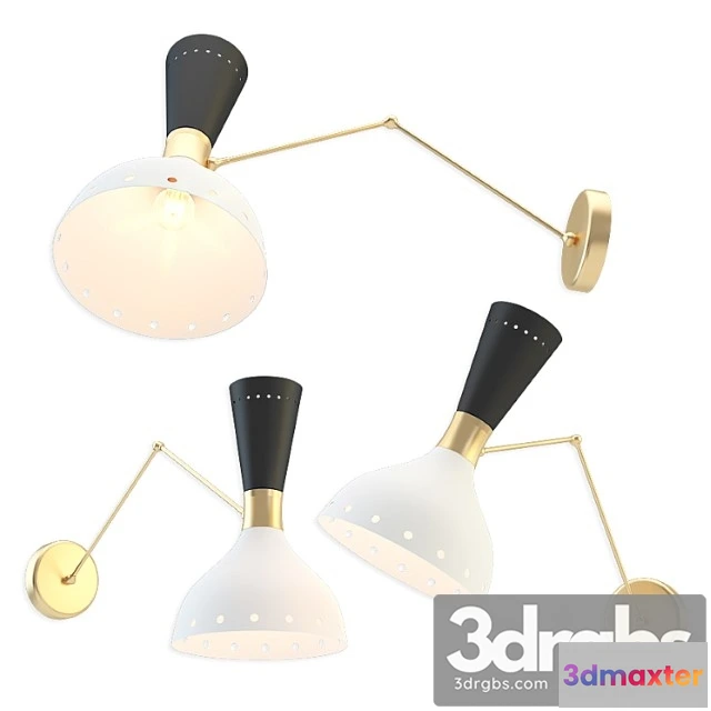 1052370 - Articulated sconce mid-century modern