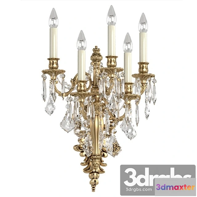 1052540 - Classic wall lamp zanaboni.crystal wall sconce
