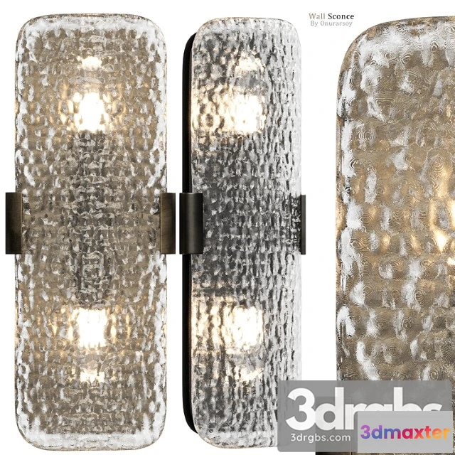 1052574 - Crate & barrel - belmont double bulb glass wall sconce