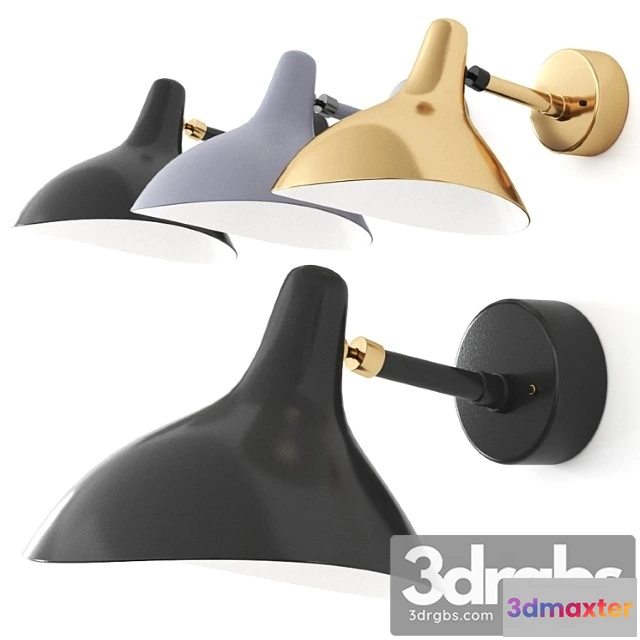 1053130 - Mantis bs5 bl wall light by dcw éditions