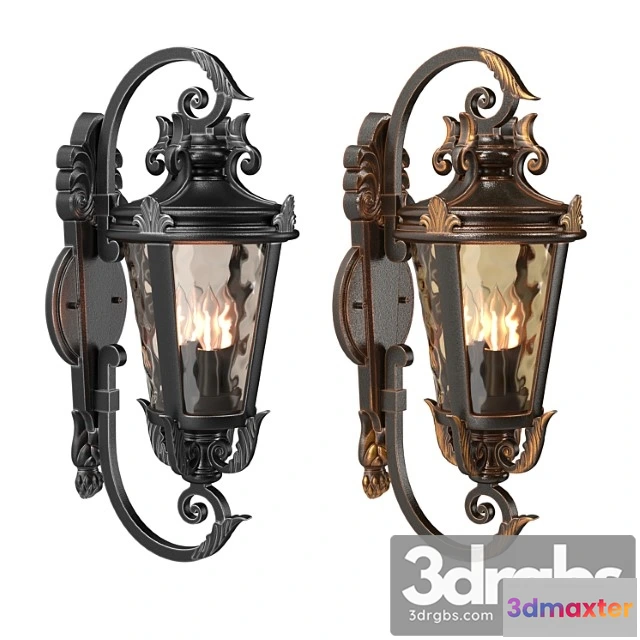 1053138 - Marseille rustic industrial outdoor wall light