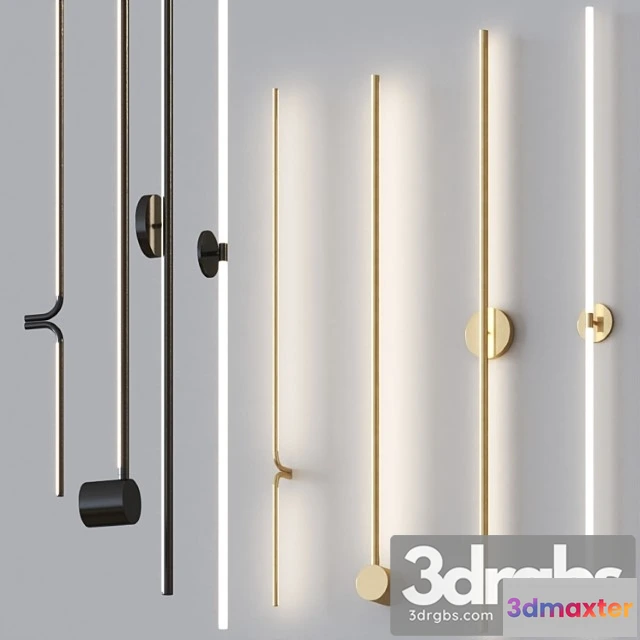 1053202 - Minimalistic thin wall lamps set