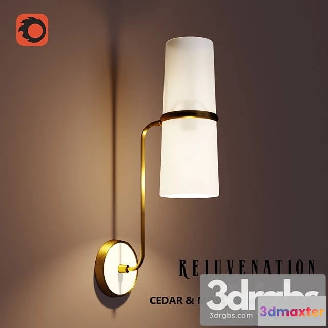 1053388 - Rejuvenation-cedar & moss conifer sconce