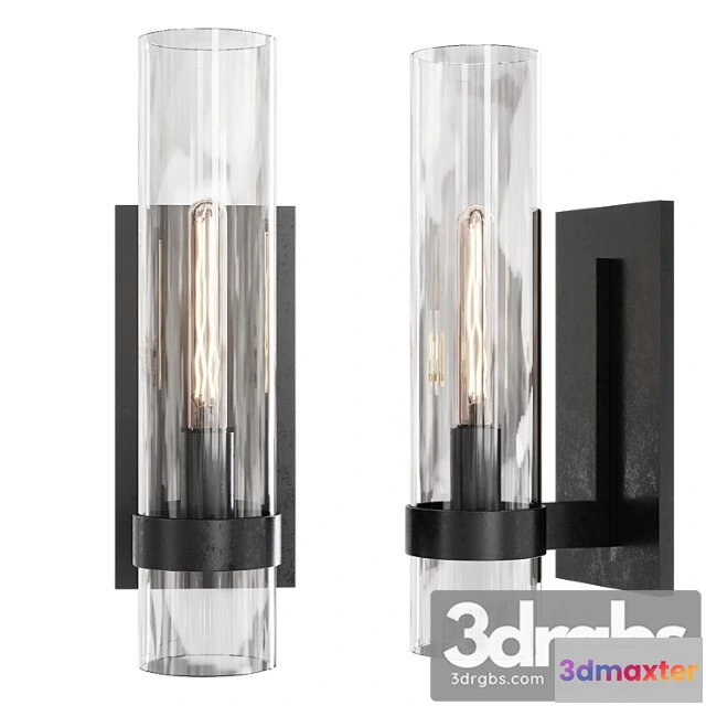 1053392 - Restoration hardware ravelle grand sconce black