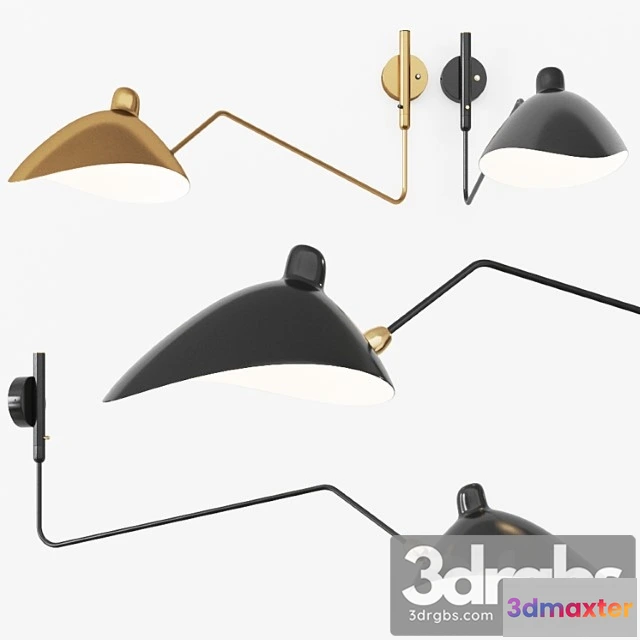 1053508 - Serge mouille ap1bc wall lamp sconce