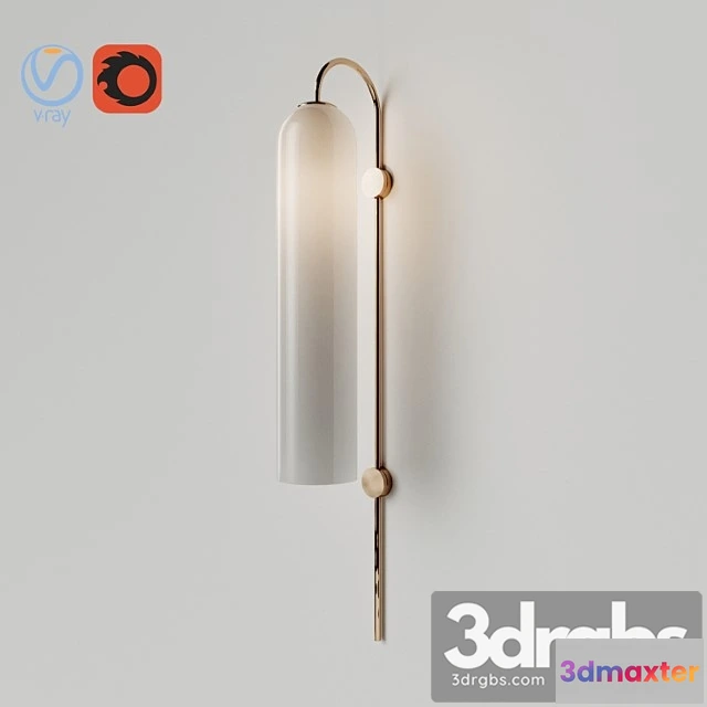 1053686 - Wall float lamp milky