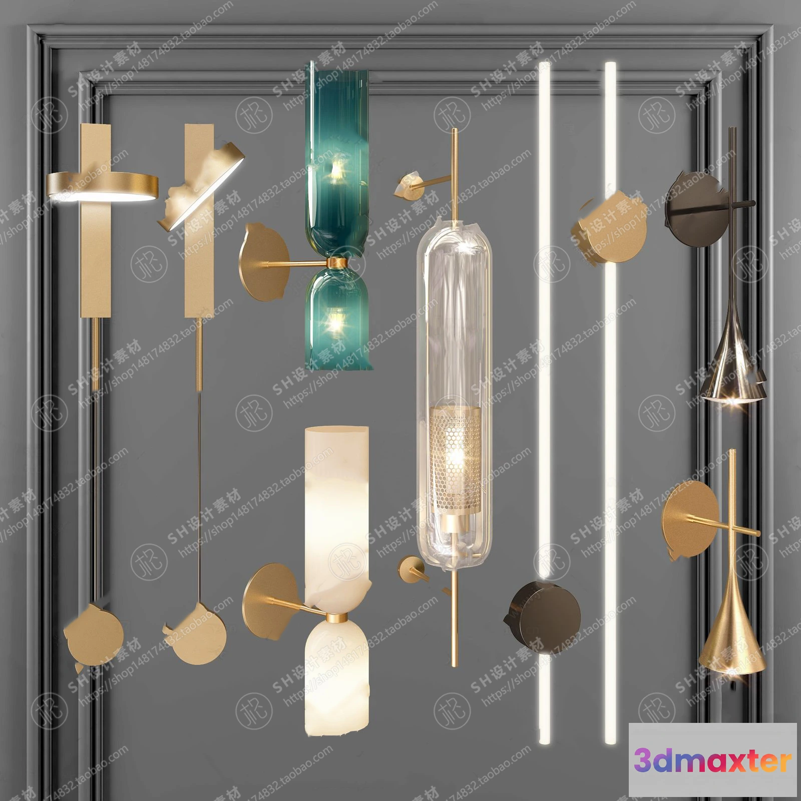 1130356 - Wall Lamp - 3D Models - 2313