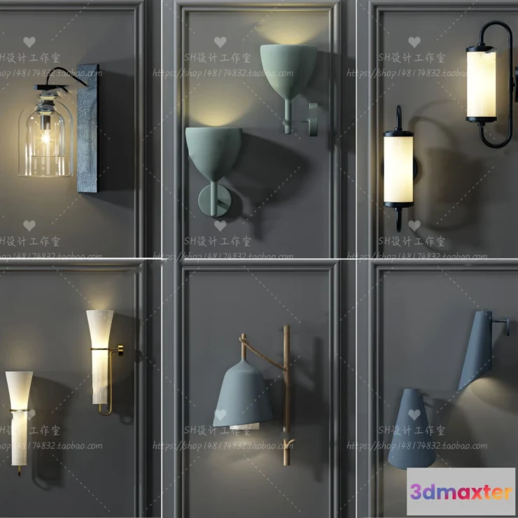 1130376 - Wall Lamp - 3D Models - 2323