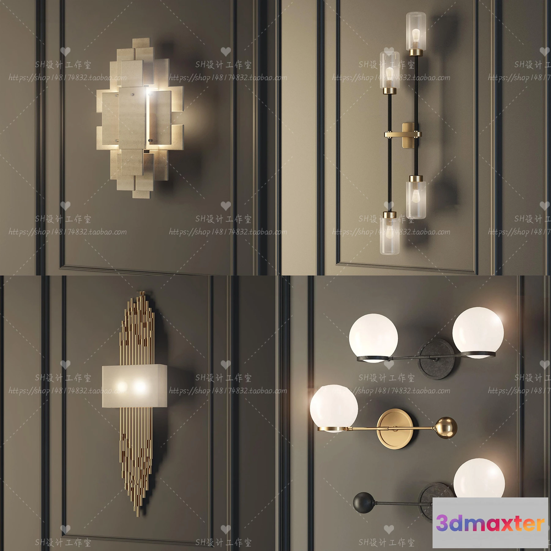 1130382 - Wall Lamp - 3D Models - 2326