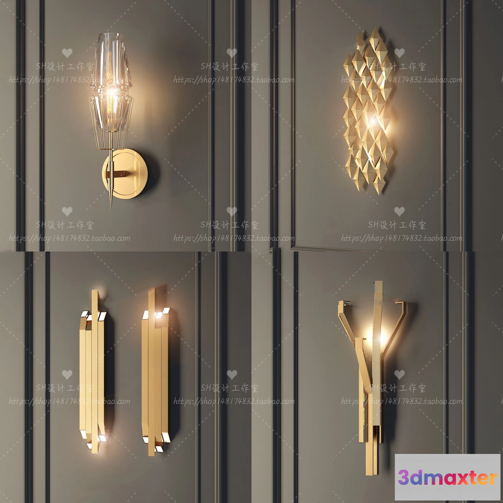 1130388 - Wall Lamp - 3D Models - 2329