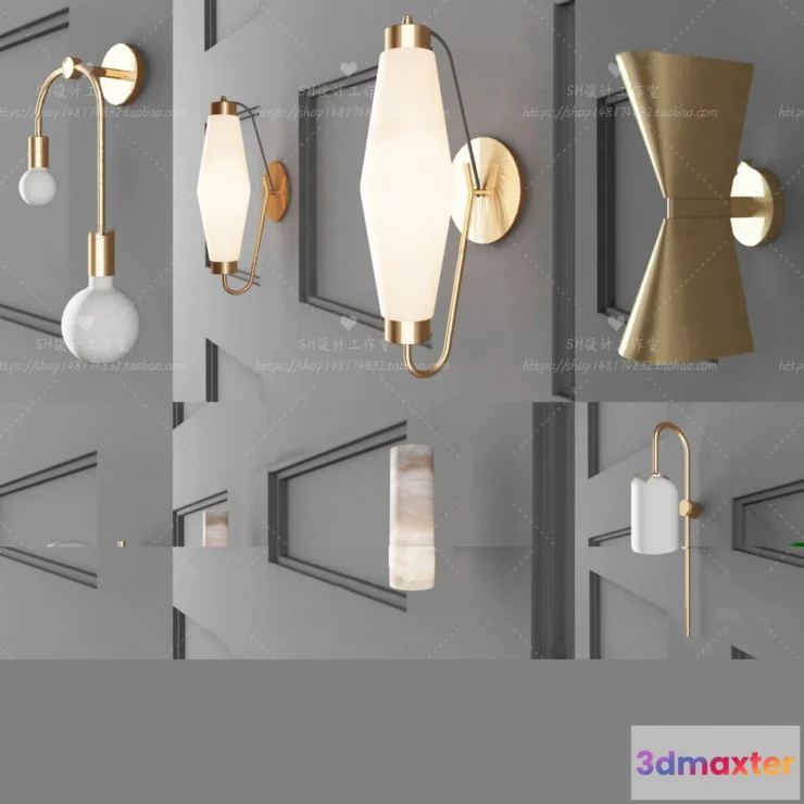1130398 - Wall Lamp - 3D Models - 2334