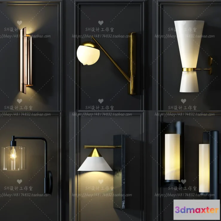 1130416 - Wall Lamp - 3D Models - 2343