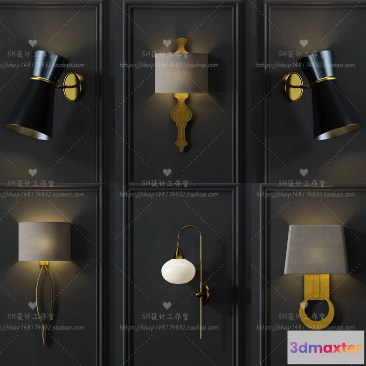 1130418 - Wall Lamp - 3D Models - 2344