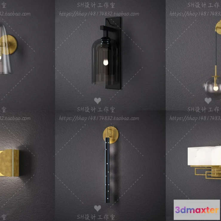 1130420 - Wall Lamp - 3D Models - 2345