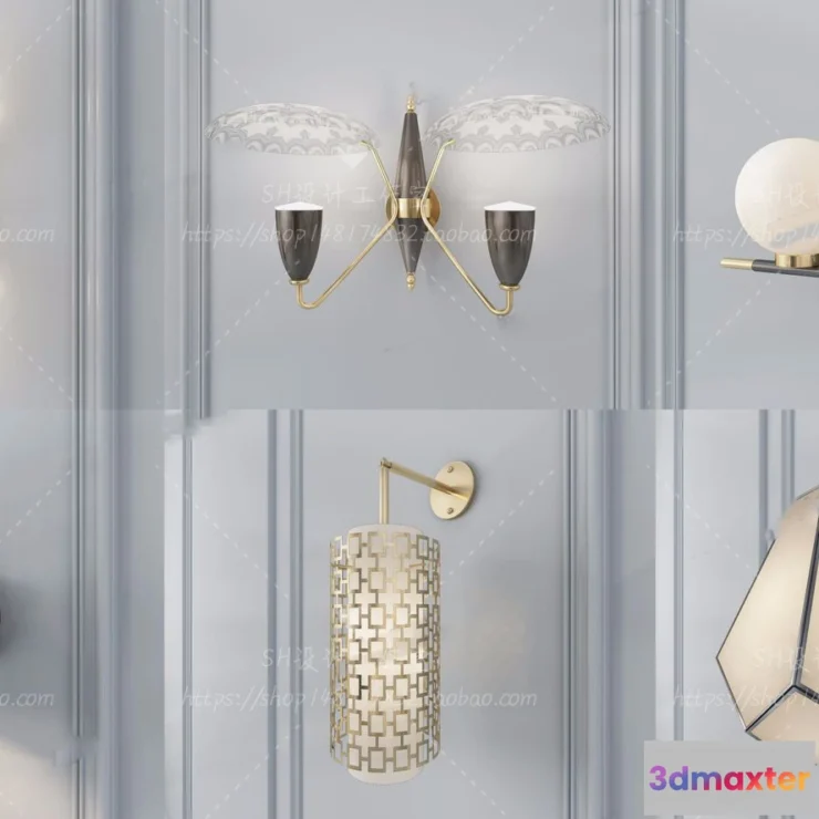 1130438 - Wall Lamp - 3D Models - 2354