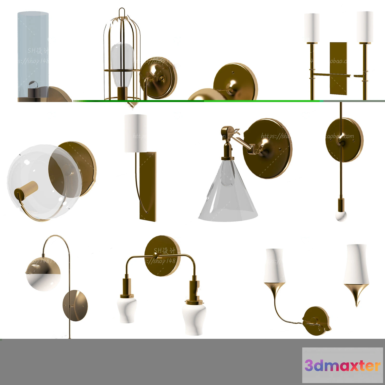 1130462 - Wall Lamp - 3D Models - 2366