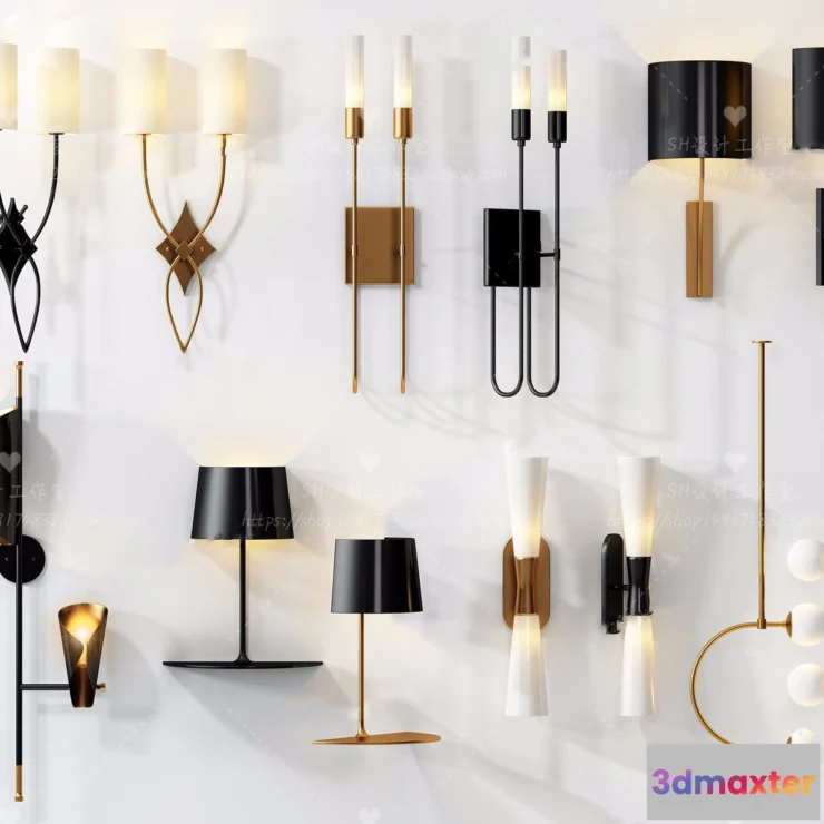 1130466 - Wall Lamp - 3D Models - 2368