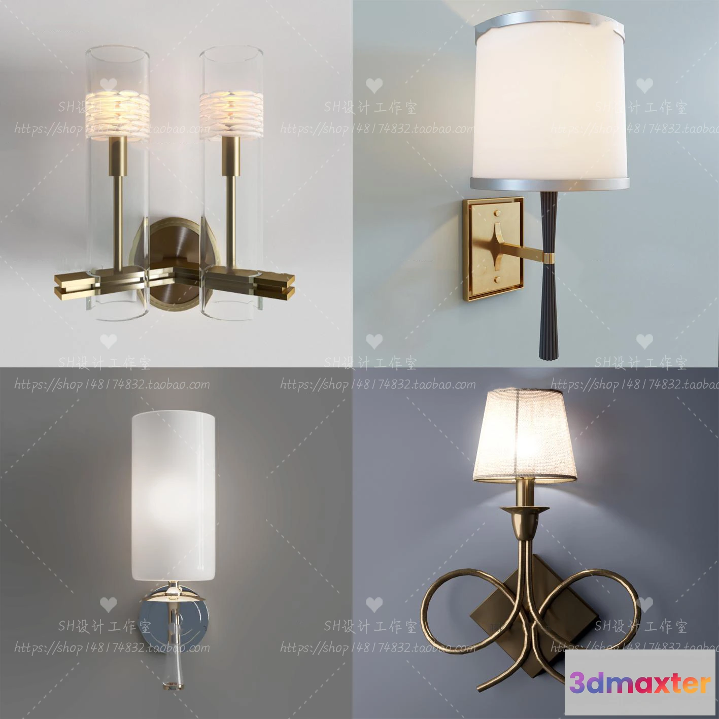 1130478 - Wall Lamp - 3D Models - 2374