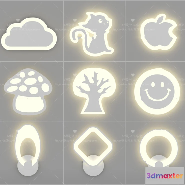 1130490 - Wall Lamp - 3D Models - 2380